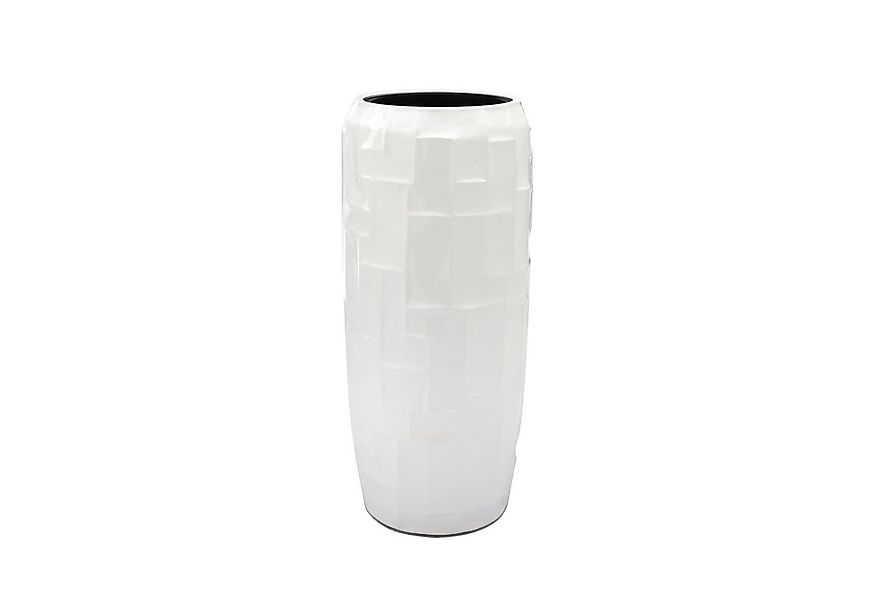 Flingora Bodenvase Mara, mit Einsatz - Fiberglas - Indoor & Outdoor - Weiß günstig online kaufen