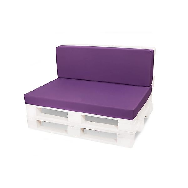 Setgarden Flat Set Palettenkissen 120x50x10cm Sitzkissen + Rückenkissen 120 günstig online kaufen