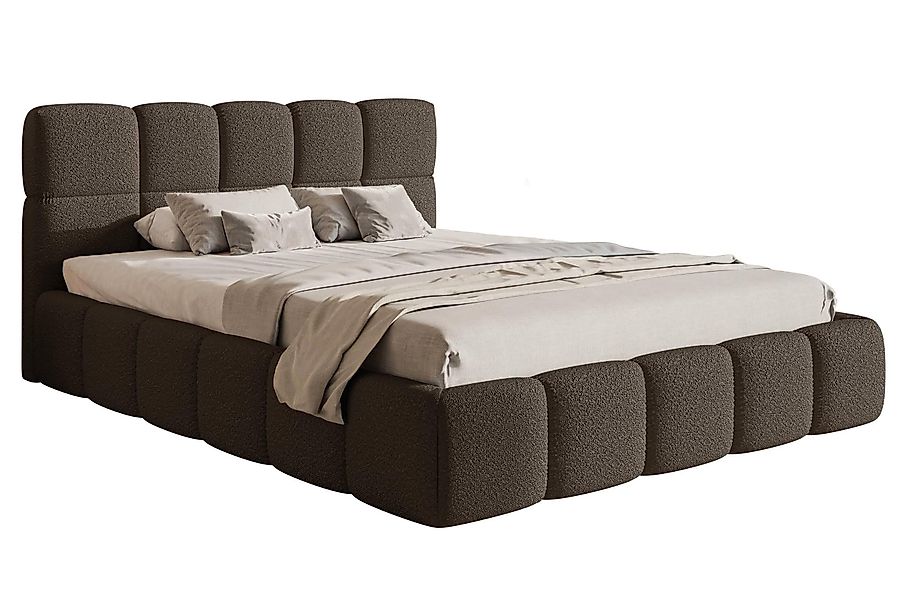 Selsey Design | Bettgestell Chloe Bouclé 160 x 200 cm günstig online kaufen