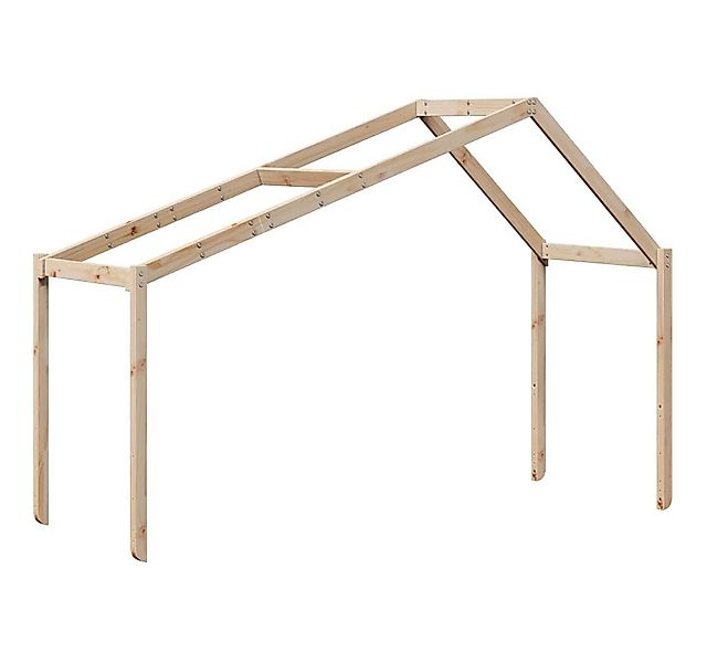 vidaXL Betthimmel Dach für Kinderbett 203x95,5x142 cm Massivholz Kiefer günstig online kaufen