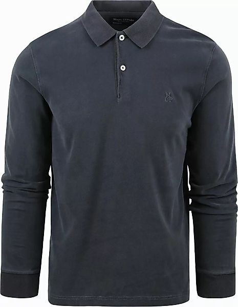 Marc O'Polo Langarm-Poloshirt im Washed-Look günstig online kaufen