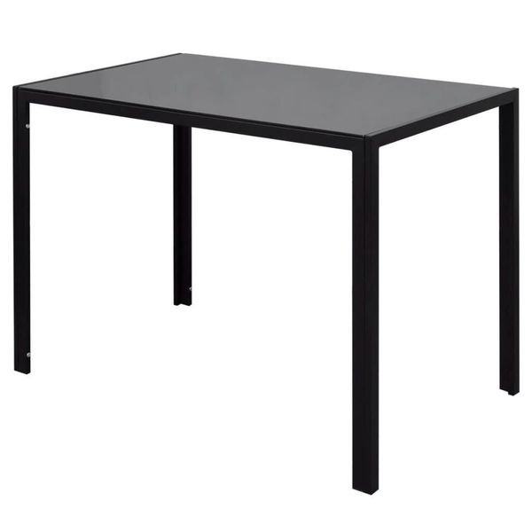 vidaXL Essgruppe 7-tlg. Essgruppe Schwarz, (6-tlg) günstig online kaufen