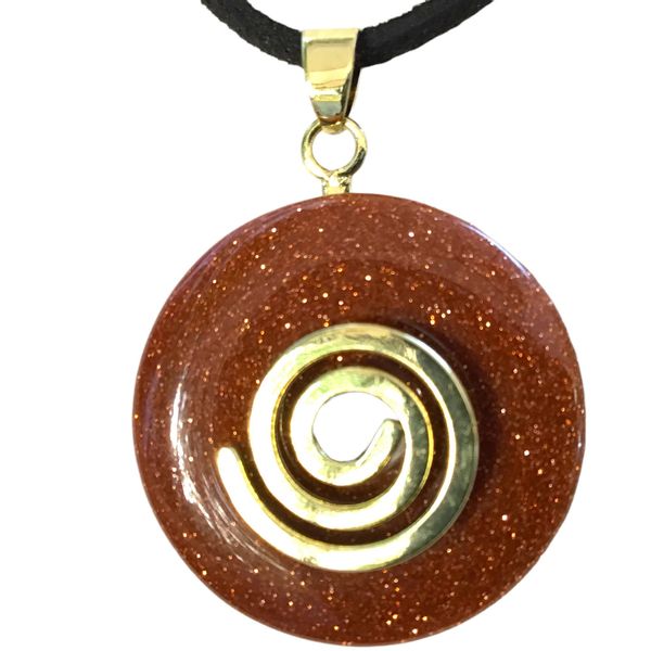 Steinfixx® Lange Kette echter Edelsteindonut 30 günstig online kaufen