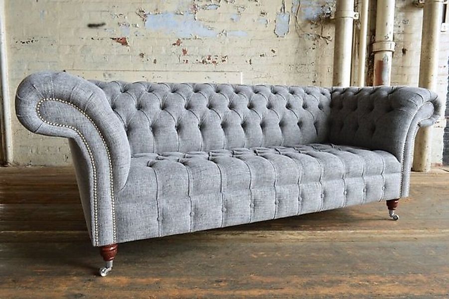 JVmoebel Chesterfield-Sofa Design Sofa 3er Couch Polster Luxus Klassische T günstig online kaufen