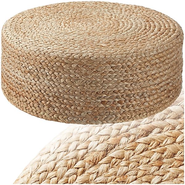 tectake Sitzsack Handgefertigter Pouf, Boho-Stil günstig online kaufen