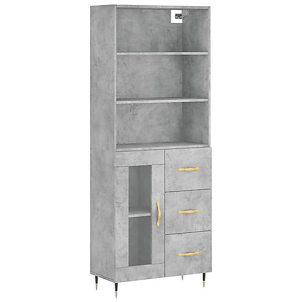 vidaXL Highboard Highboard Betongrau 69,5x34x180 cm günstig online kaufen