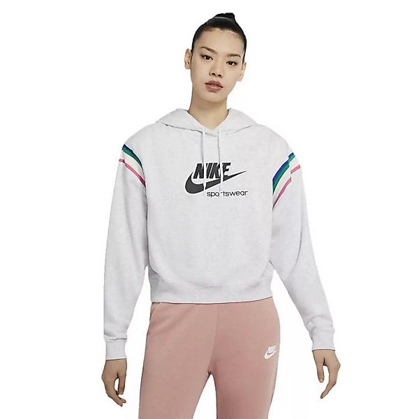 Nike Sportswear Heritage Kapuzenpullover XS Birch Heather / Black günstig online kaufen