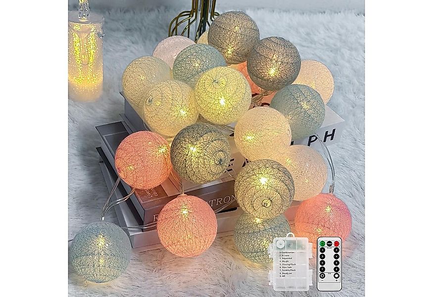 Vivitar LED-Lichternetz Dimmbares Wattebausch-Licht mit Fernbedienung – USB günstig online kaufen