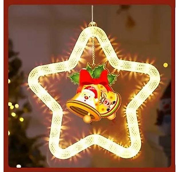 VIVIHEYDAY LED-Lichterkette LED Stern Weihnachtsbeleuchtung Fenster Innen L günstig online kaufen