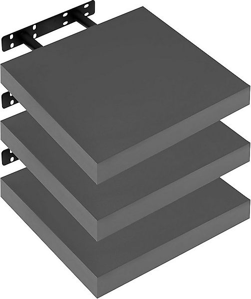 Woltu Wandregal, 3er Set Hängeregal, Unsichtbares integriertes Aufhängesyst günstig online kaufen