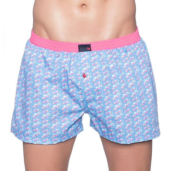 Unabux Boxershorts Hellblau mit Motiv günstig online kaufen