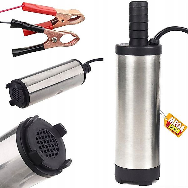 MEGADEALS Wasserpumpe Tauchpumpe 12V Anschluss Kraftstoffpumpe günstig online kaufen