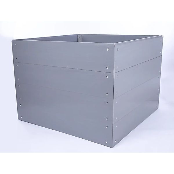 PROREGAL Hochbeete Growline Plast HxBxT 81x100x45cm 4 Ebenen Grau günstig online kaufen