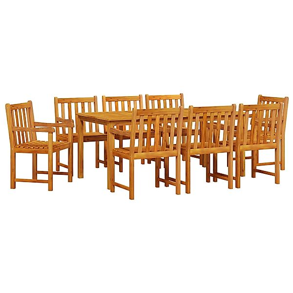 vidaXL 9-tlg Garten-Essgruppe Massivholz Akazie 3375648 günstig online kaufen
