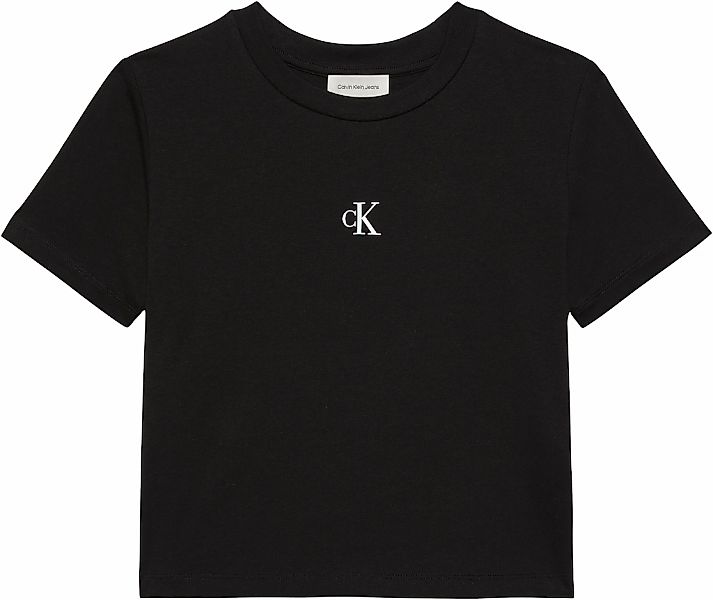 Calvin Klein Jeans T-Shirt "LOGO CROPPED TEE" Regular fit mit Rundhalsaussc günstig online kaufen