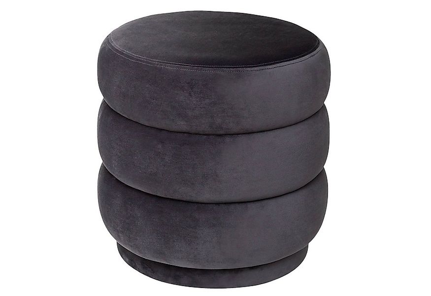Atmosphera Créateur d'intérieur Sitzhocker Hocker aus Velours SINA, Ø 40 cm günstig online kaufen