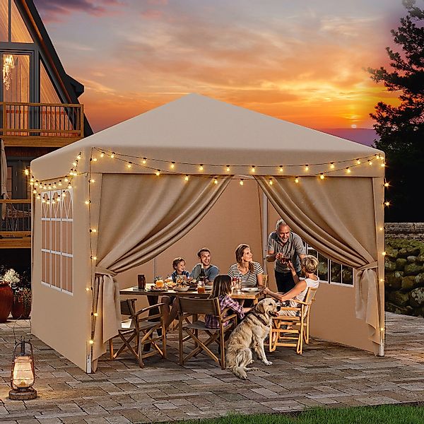 HOMALL Faltpavillon Faltbares Gartenzelt Gazebo 2*2/3*3 günstig online kaufen