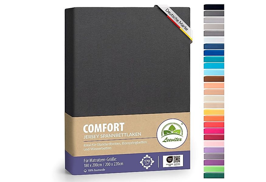 leevitex® Spannbettlaken Spannbettlaken Boxspringbett & Wasserbett Spannbet günstig online kaufen