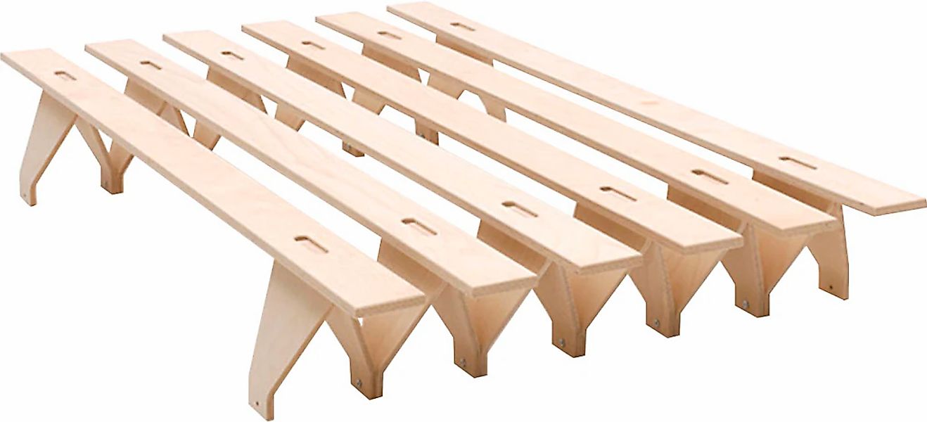 Tojo Bett "lieg" reduziertes Design, in mehreren Breiten, erweiterbar zum F günstig online kaufen