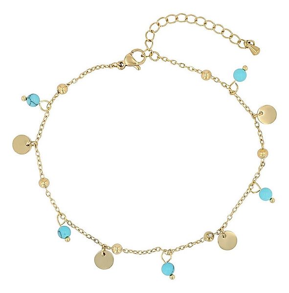 AKZENT Fußkette Nola Edelstahl gold Damen wasserfest günstig online kaufen