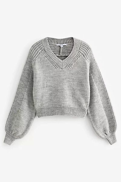Next V-Ausschnitt-Pullover Cropped-Pullover mit V-Ausschnitt (1-tlg) günstig online kaufen