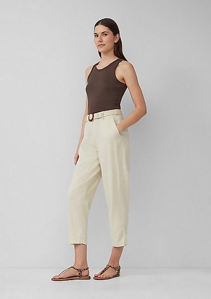 s.Oliver 7/8-Hose Hose Cropped Chino aus Leinenmix mit geflochtenem Gürtel günstig online kaufen