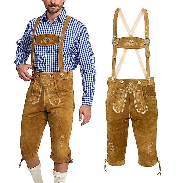 Steigenhöfer Manufaktur Trachtenlederhose "REINHOLD" Kniebund Trachtenhose günstig online kaufen