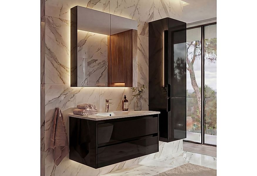 MCW Badezimmer-Set MCW-B19b-S, (Set), Hochglanz-Optik günstig online kaufen