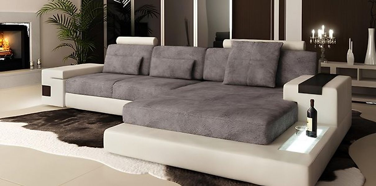 Xlmoebel Ecksofa Wohnlandschaft mit Ecksofa und USB-Anschluss, Polstergarni günstig online kaufen