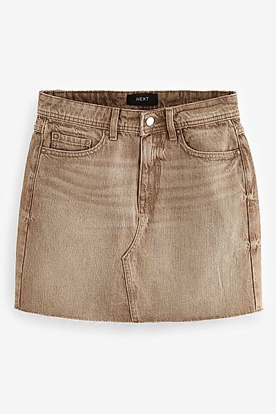 Next Jeansrock Jeansminirock mit offenem Saum günstig online kaufen