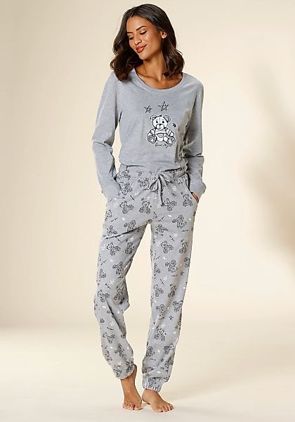 Vivance Dreams Pyjama 2 Stk. mit süßem Bärchen-Druck günstig online kaufen
