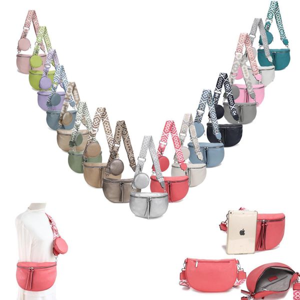 ITALYSHOP24 Bauchtasche Damen Gürteltasche Brusttasche CrossBody, günstig online kaufen