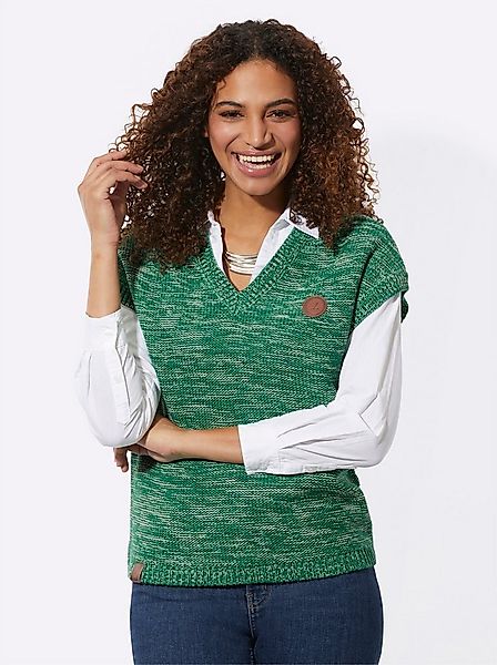 Witt Pullunder Pullunder Überschnittener Arm Links-Strick günstig online kaufen