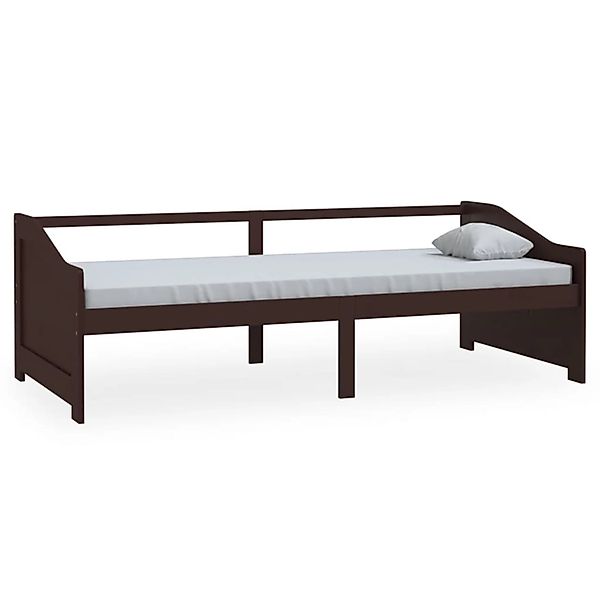 vidaXL Tagesbett 3-Sitzer Dunkelbraun Massivholz Kiefer 90x200 cm1115460 günstig online kaufen