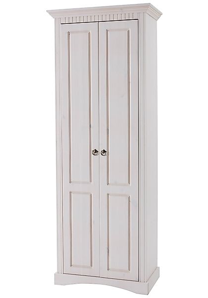 Home affaire Garderobenschrank "Rustic", aus massiver Kiefer, Breite 71 cm, günstig online kaufen