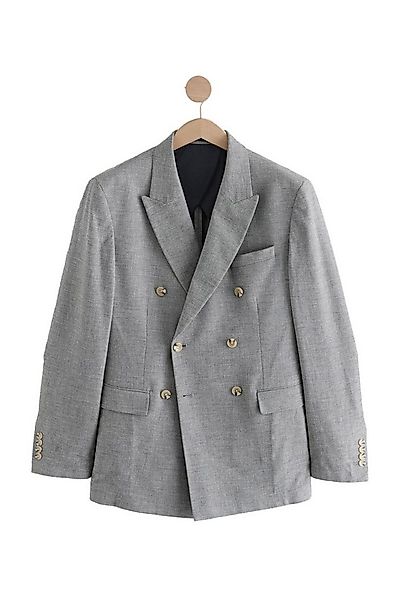 Next Sakko Zweireihiges Anzugsakko aus Leinengemisch (1-tlg) günstig online kaufen