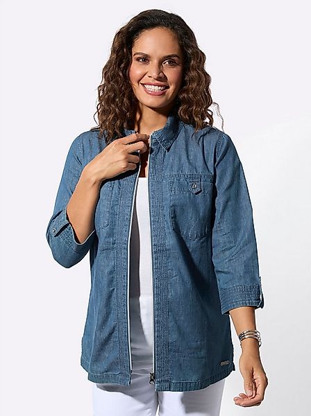 Witt Klassische Bluse Jeansbluse 3/4-Arm günstig online kaufen