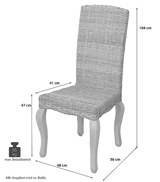 moebel-direkt-online Rattanstuhl Tobias (2 St), 2er-Set günstig online kaufen