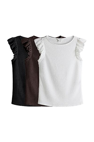 The Set Trägertop The Set T-Shirts mit Rüschen, 3er-Pack (3-tlg) günstig online kaufen