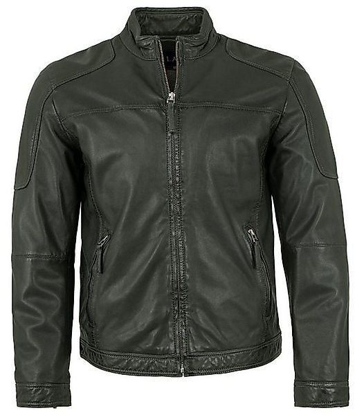 Jilani Lederjacke Cali Jilani - Herren Lederjacke Lammnappa dunkelgrün günstig online kaufen