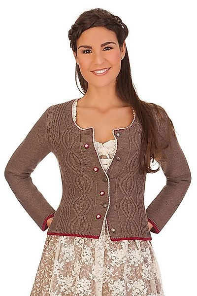 Spieth & Wensky Trachtenjacke Trachten Strickjacke - FANCY - jeansblau, nus günstig online kaufen