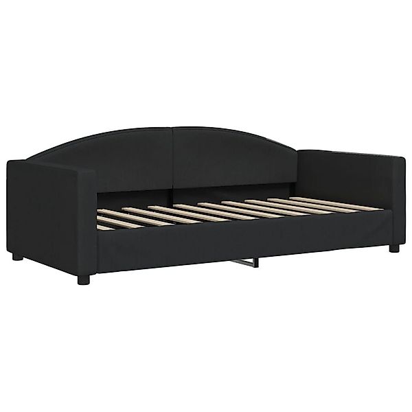 vidaXL Tagesbett mit Matratze Schwarz 90x190 cm Stoff1843261 günstig online kaufen
