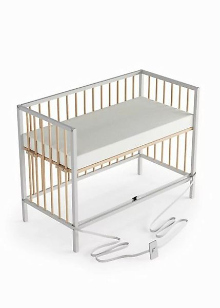 Sämann Beistellbett Beistellbett 60x120 cm mit Matratze, Rollen & Umbauseit günstig online kaufen