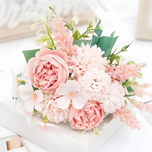 Kunstblumenstrauß Kunstblumenstrauß aus Seidenblumen – Kunstrosen, günstig online kaufen