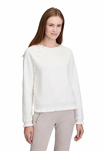 Cartoon Sweatshirt "Cartoon Damen Sweatshirt mit Rippbündchen", Rüschen günstig online kaufen
