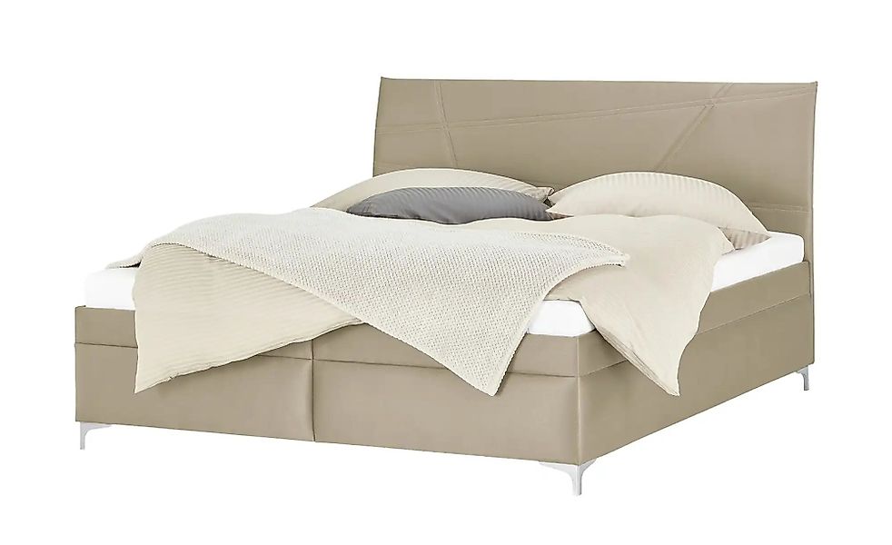 Polsterbett mit Matratze und Stauraum Lerryn ¦ beige ¦ Maße (cm): B: 166 H: günstig online kaufen