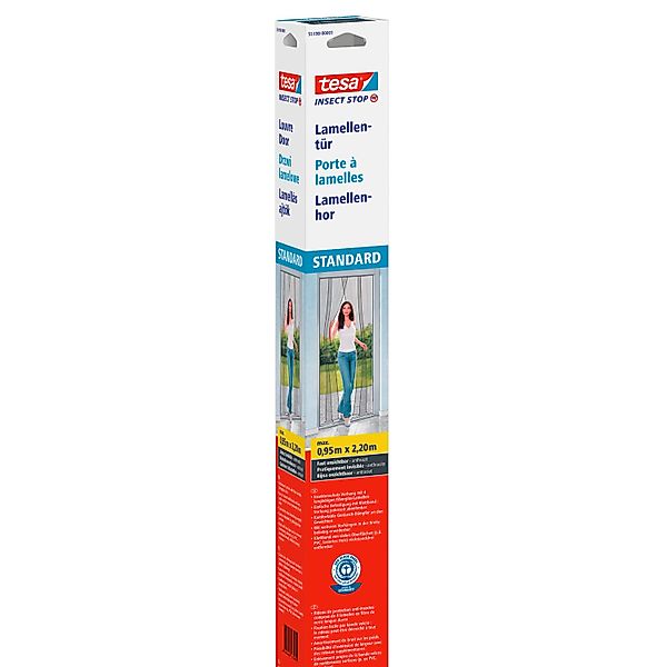 tesa® Insect Stop  Lamellenvorhang Tür anthrazit günstig online kaufen