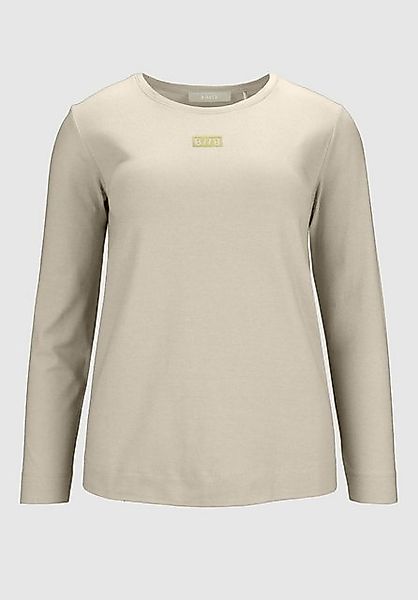 bianca Langarmshirt DAMI in cleanem Look mit dezentem Metallic-Print günstig online kaufen