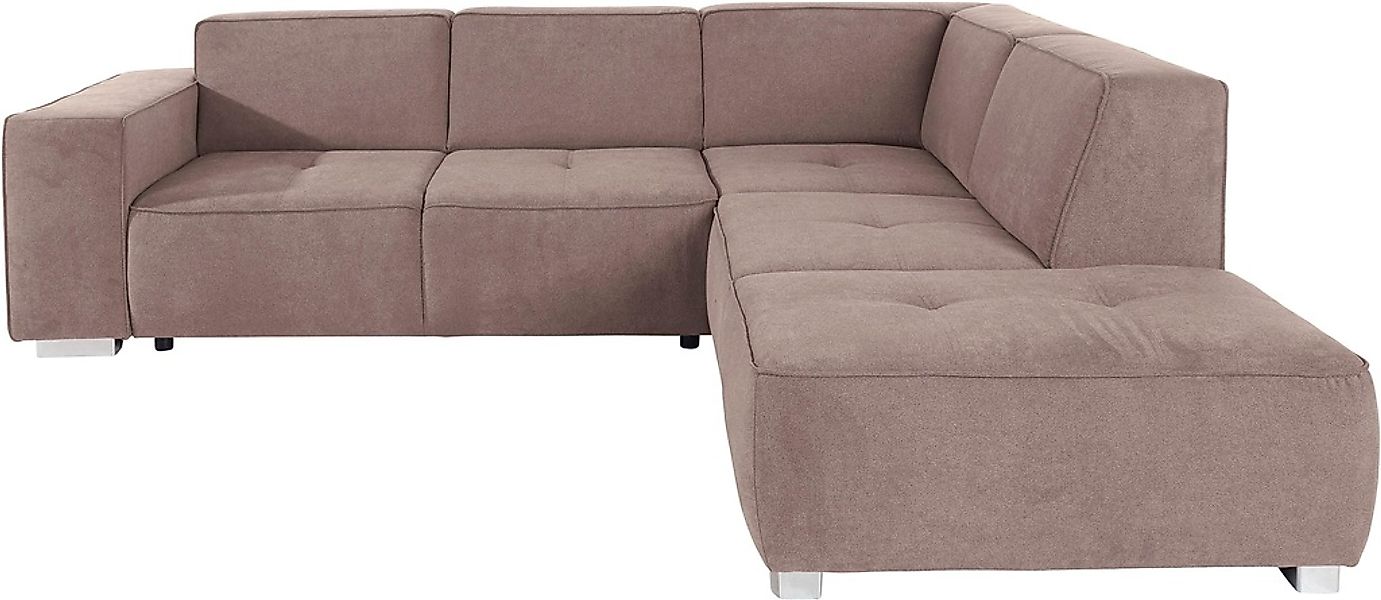 Home affaire Ecksofa »Sapporo L-Form« wahlweise Bettfunktion oder Sitztiefe günstig online kaufen