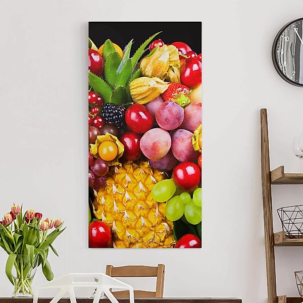 Leinwandbild Küche - Hochformat Fruit Bokeh günstig online kaufen